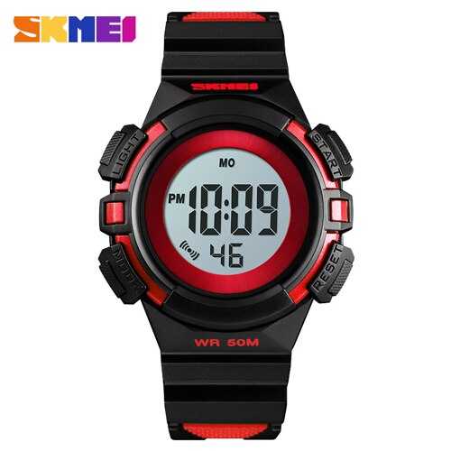 Jam Tangan Anak Digital LED Original SKMEI DG1485 Merah