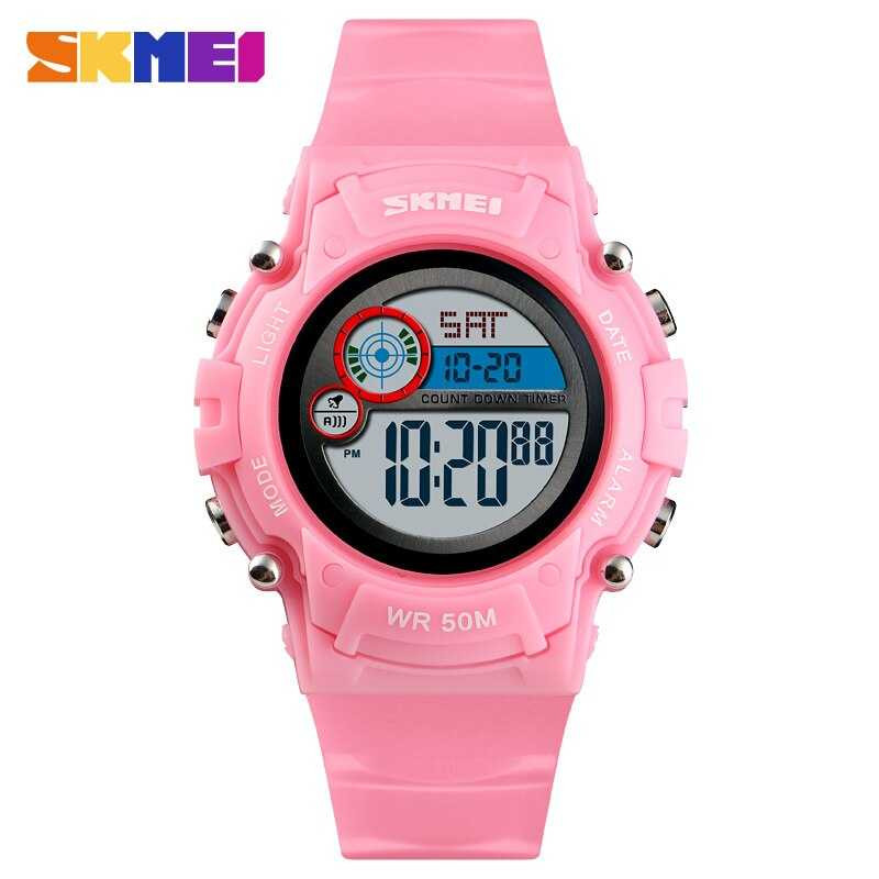 Jam Tangan Anak LED SKMEI DG1477 Pink