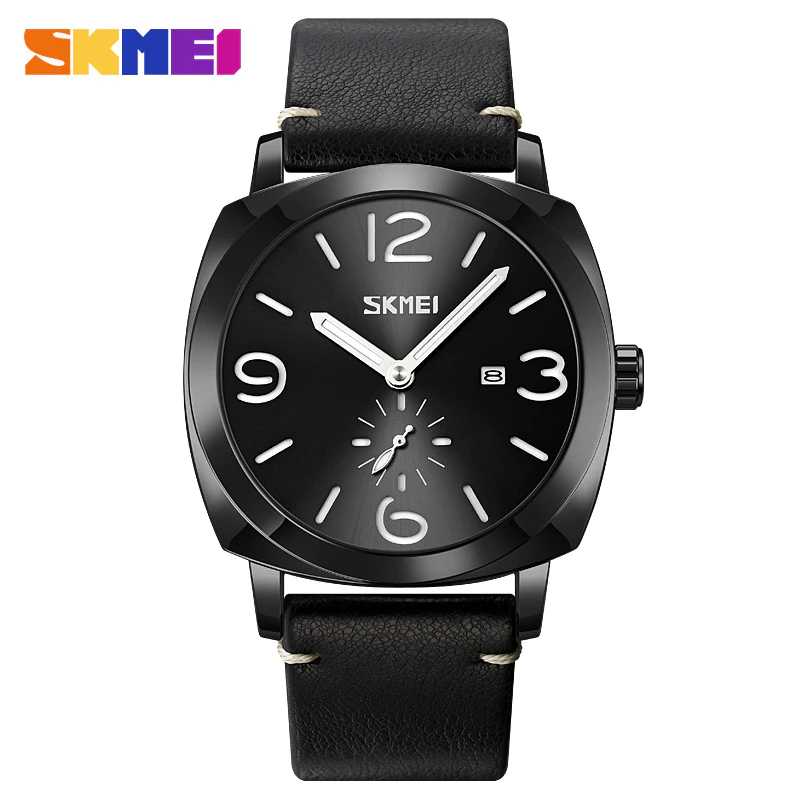 Jam Tangan Pria Analog  Leather Original SKMEI 9305CL