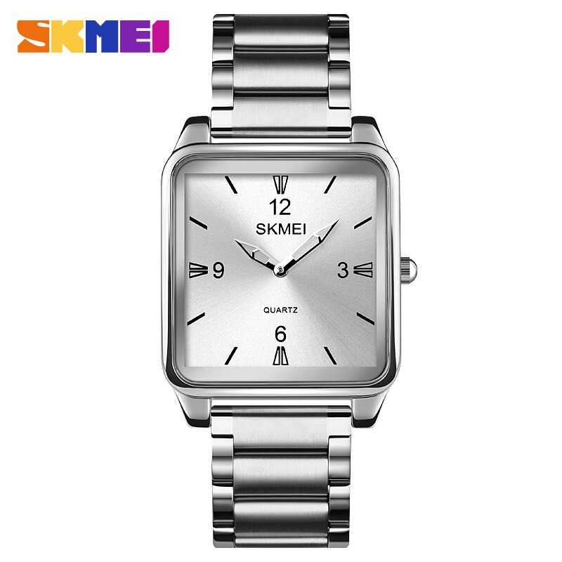 Jam Tangan Pria Analog  Stainless Original SKMEI 1603CS Silver
