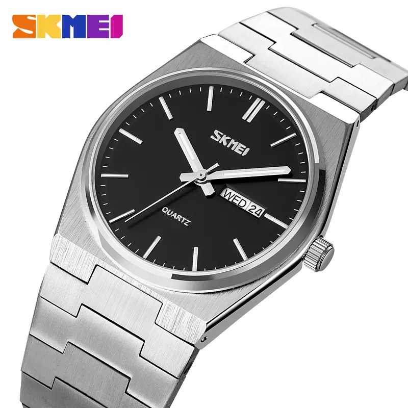 Jam Tangan Pria Analog Stainless Original SKMEI 9288CS