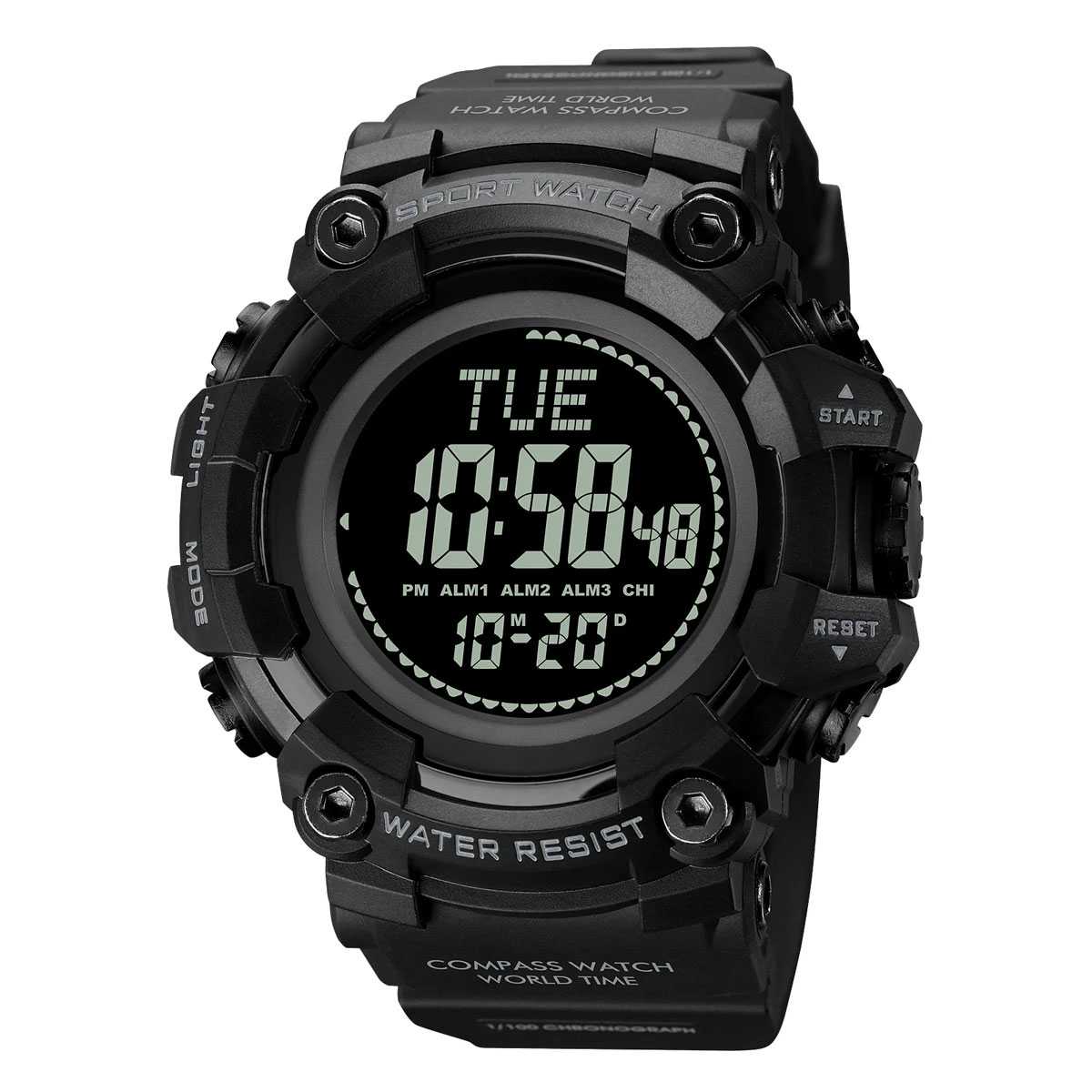 Jam Tangan Pria Digital Compass Original SKMEI DG2037