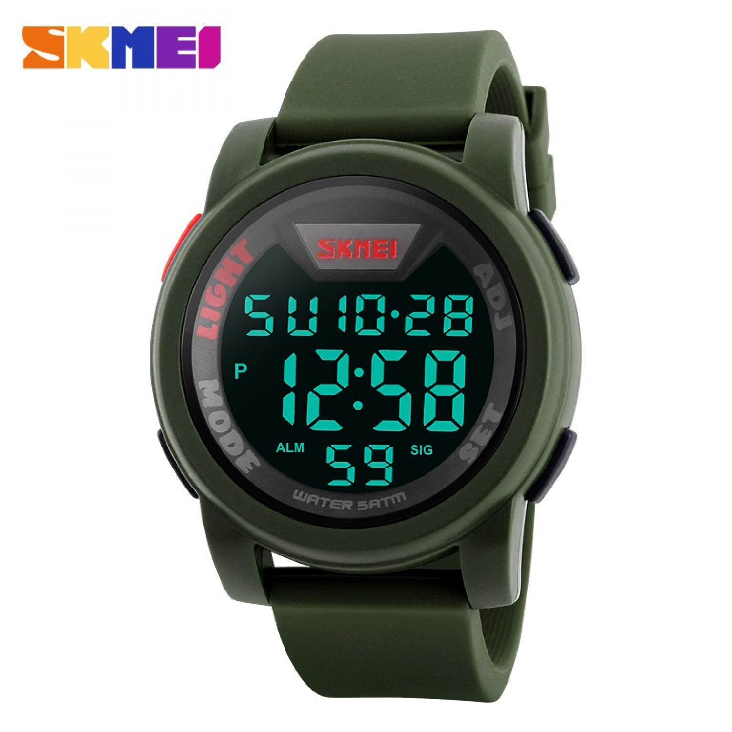 Jam Tangan Pria Digital Original SKMEI DG1218 Army