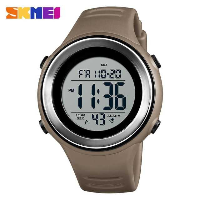 Jam Tangan Pria Digital Original SKMEI DG1394 Khaki