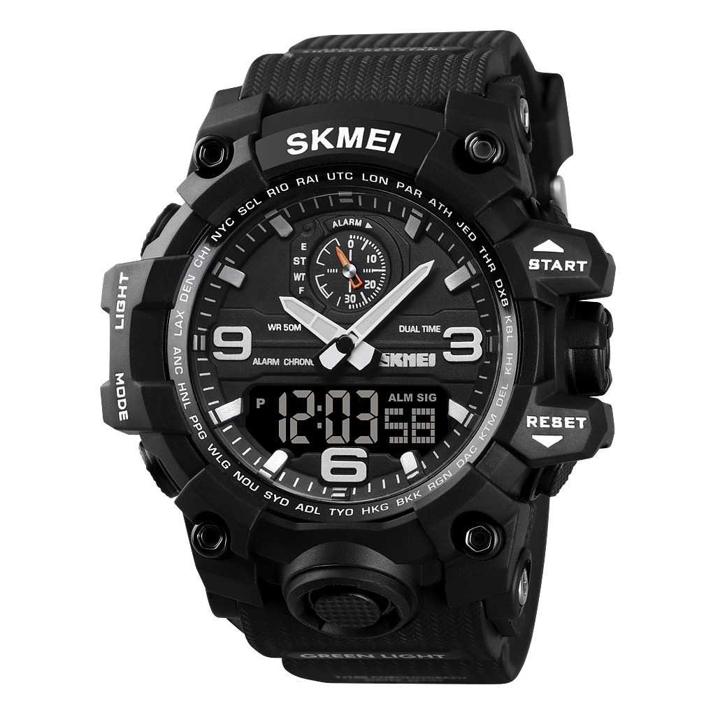 Jam Tangan Pria Dual Time Original SKMEI AD1586