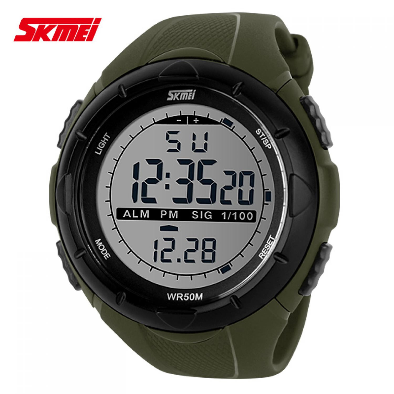 Jam Tangan Pria Digital Original SKMEI DG1025 Army