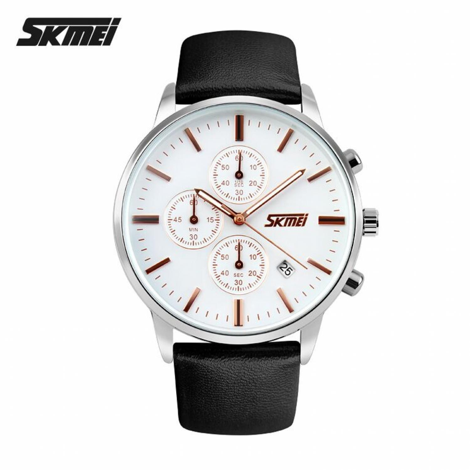 jual jam tangan pria skmei analog casual leather jual jam tangan pria skmei analog casual leather