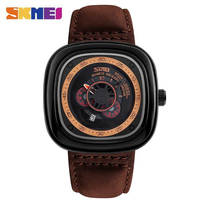 jual jam tangan pria skmei analog casual leather jual jam tangan pria skmei analog casual leather