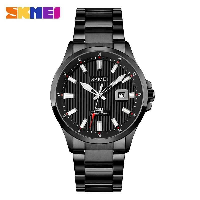 Jam Tangan Pria Analog Stainless Original SKMEI 1654CS