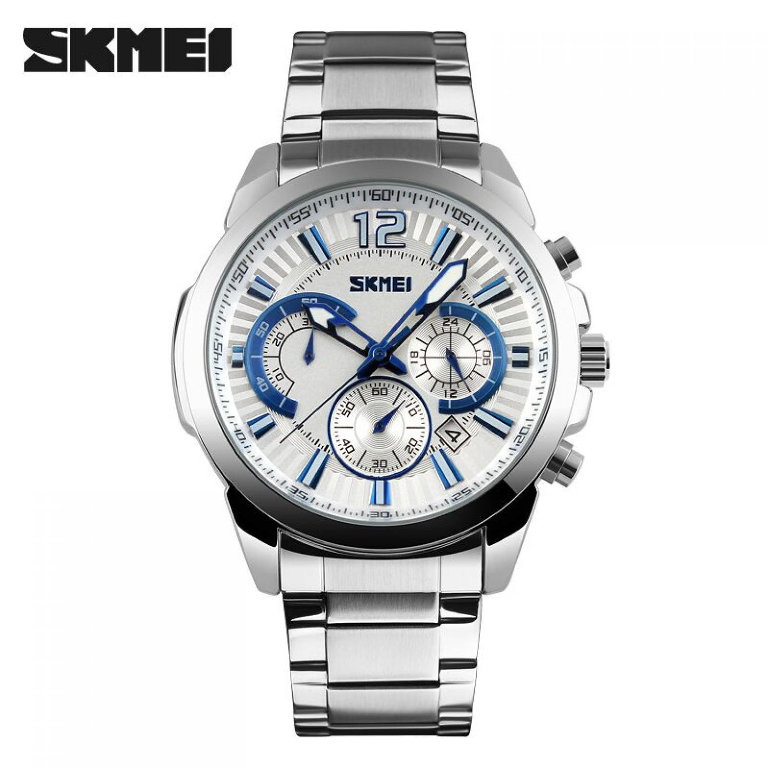 Jual Jam Tangan Pria SKMEI Analog Casual Men Stainless