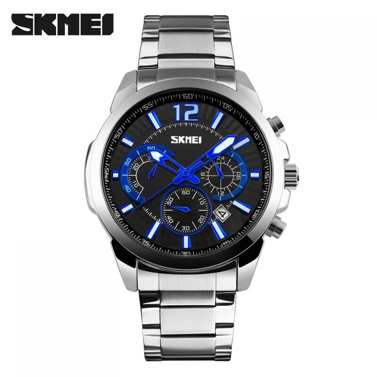 Jual Jam Tangan Pria SKMEI Analog Casual Men Stainless