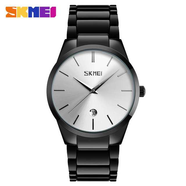 Jam Tangan Pria Analog Stainless Original SKMEI 9140CS