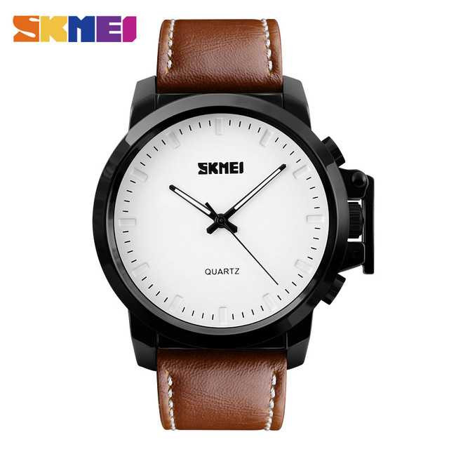 Jam Tangan Pria Analog Original SKMEI 1208CL Coklat