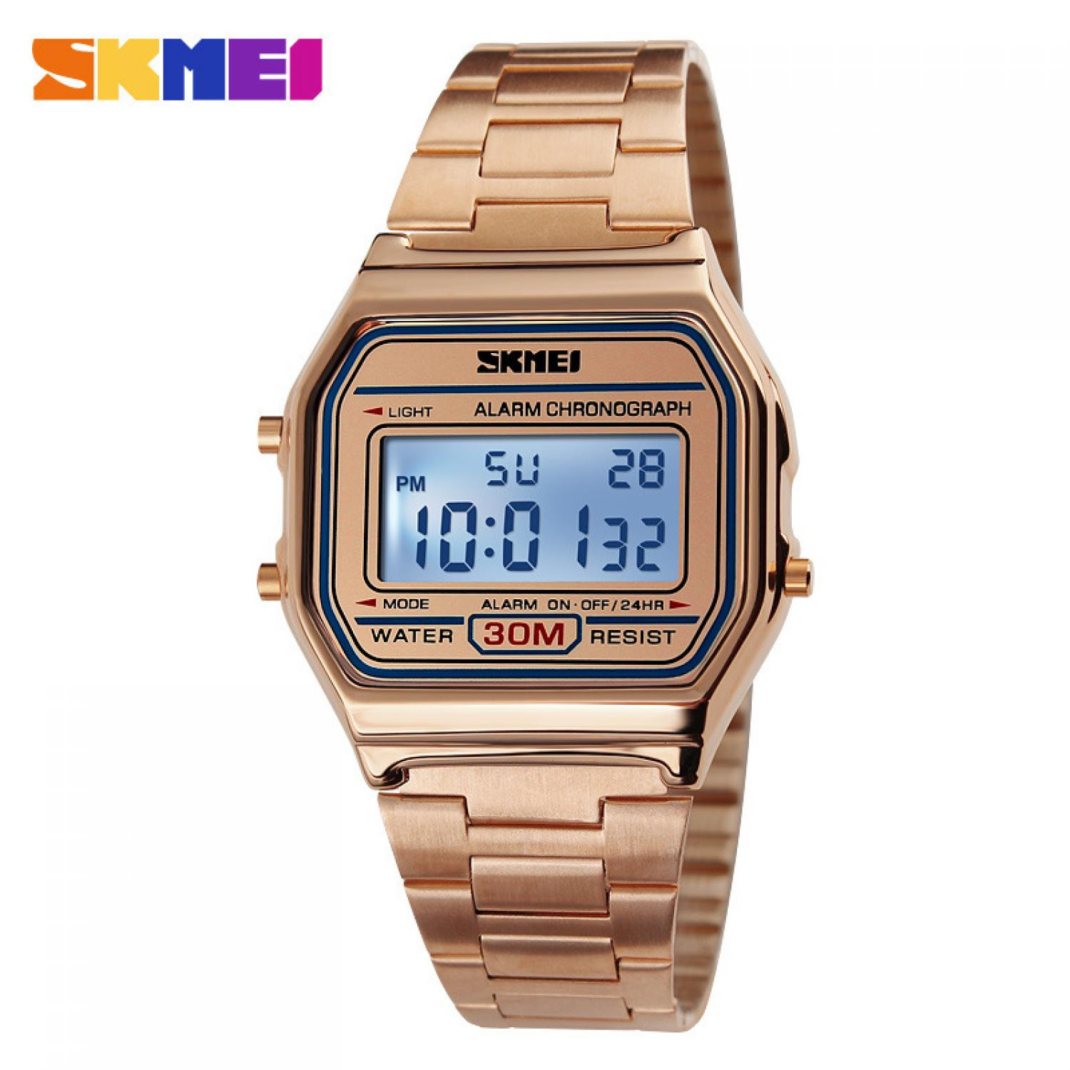 Jam Tangan Pria Digital Stainless Original SKMEI DG1123