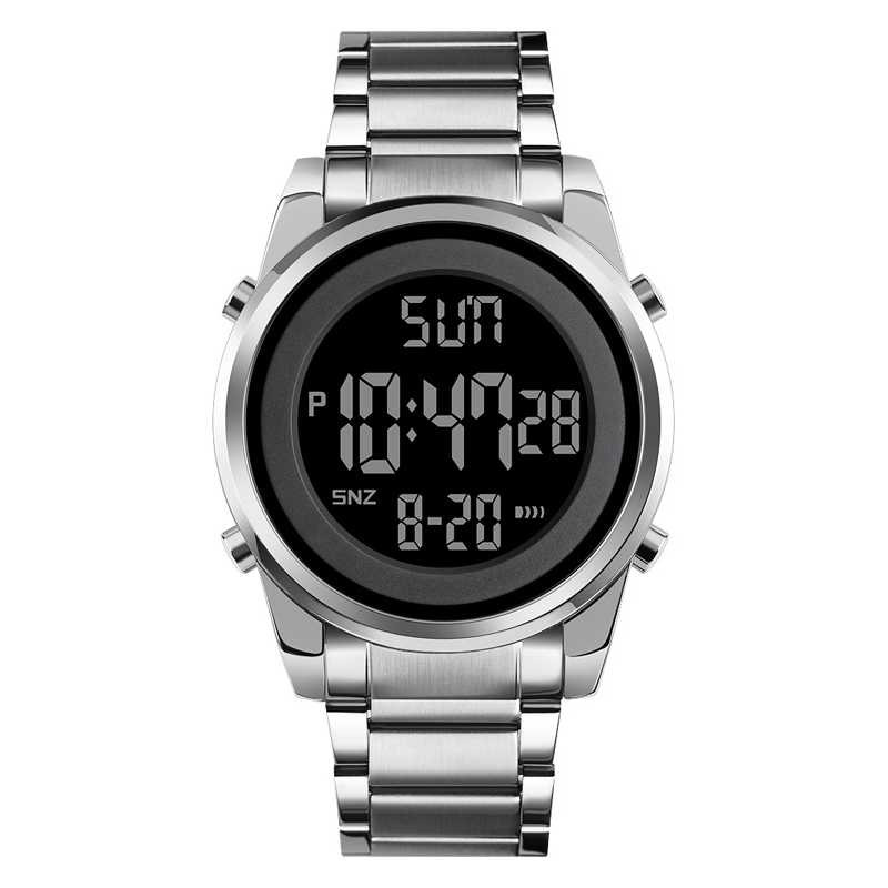 Jam Tangan Pria Digital Stainless Original SKMEI DG1611 Silver