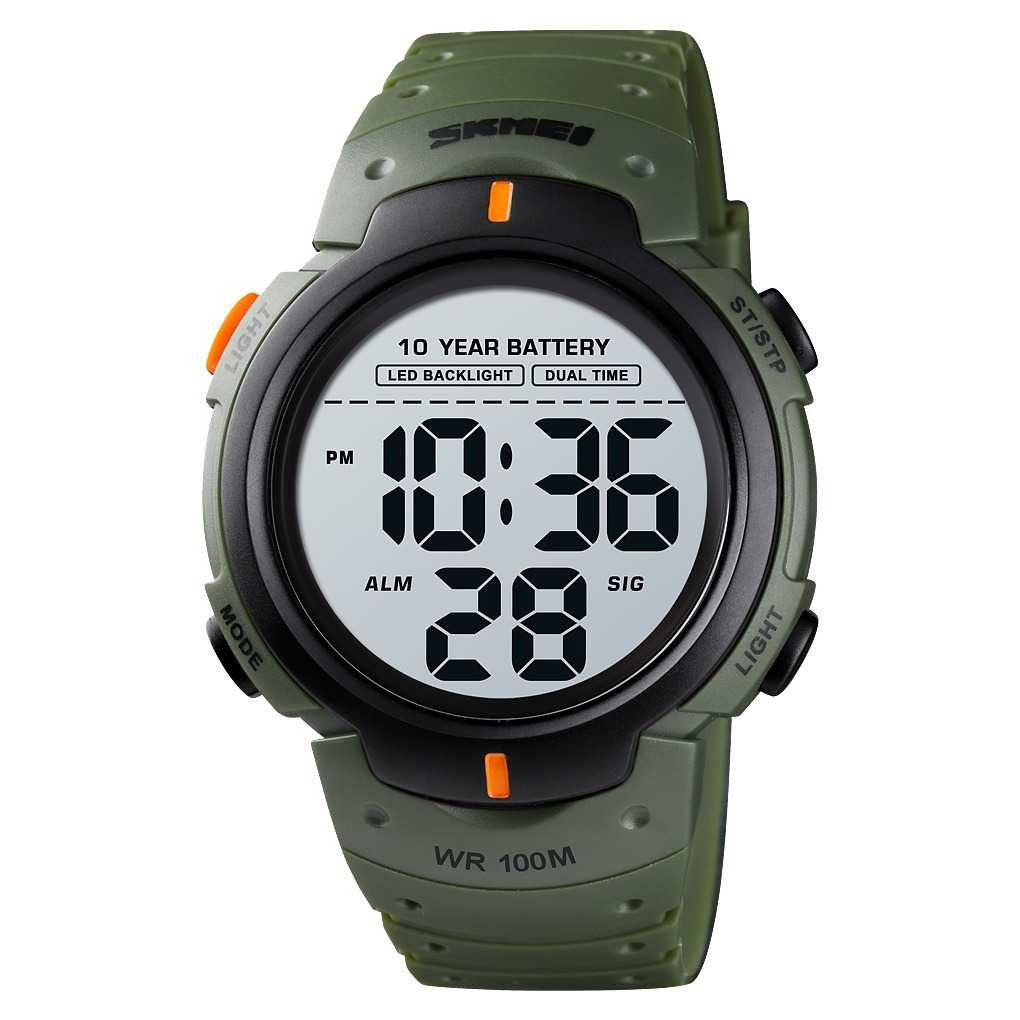 Jam Tangan Pria Digital Original SKMEI DG1560 Army