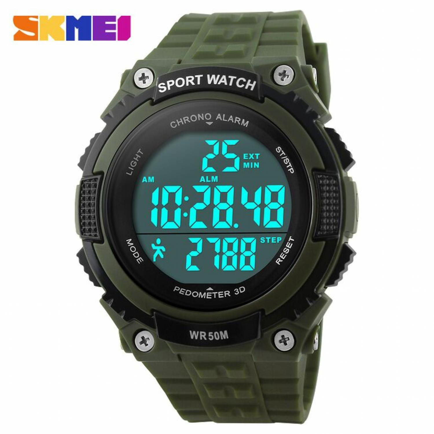 Jual Jam    Tangan Pria SKMEI Digital S-Shock Pedometer Sport