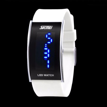 Jam Tangan Pria Digital Original SKMEI 0805A2 Putih