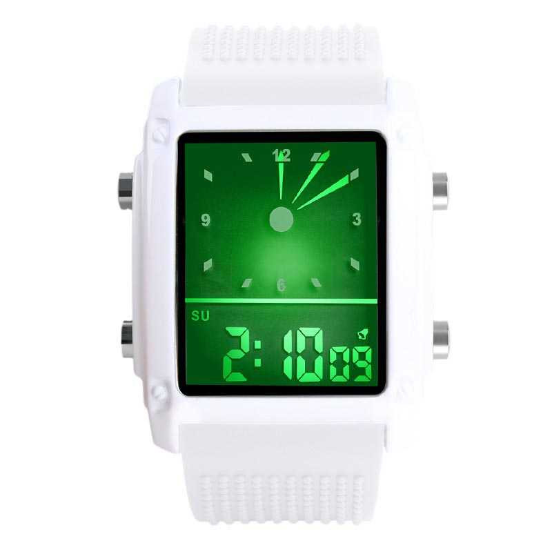 Jam Tangan Pria Digital Original SKMEI 0814D1 Putih