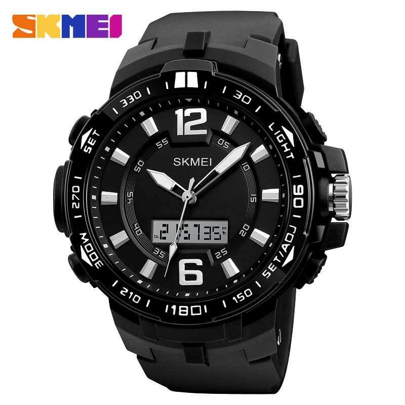 Jual Jam Tangan Pria SKMEI Dual Time Casio Men Sport LED