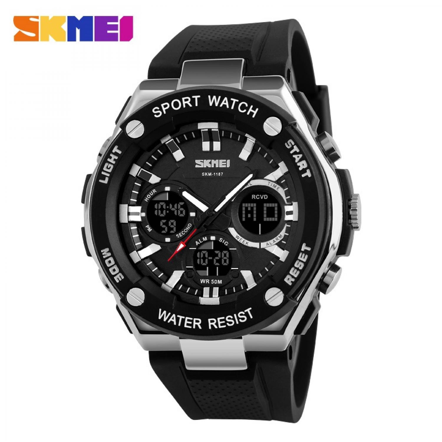 Jual Jam Tangan Pria SKMEI Dual Time Men Sport LED