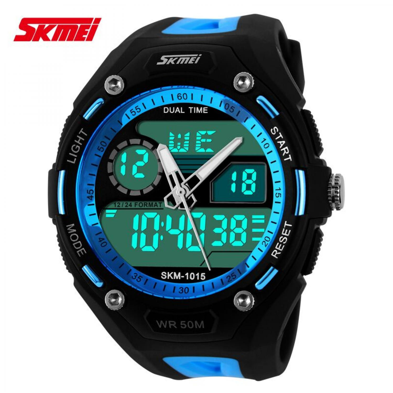 jual jam tangan pria skmei dual time s shock sport jual jam tangan pria skmei dual time s shock sport