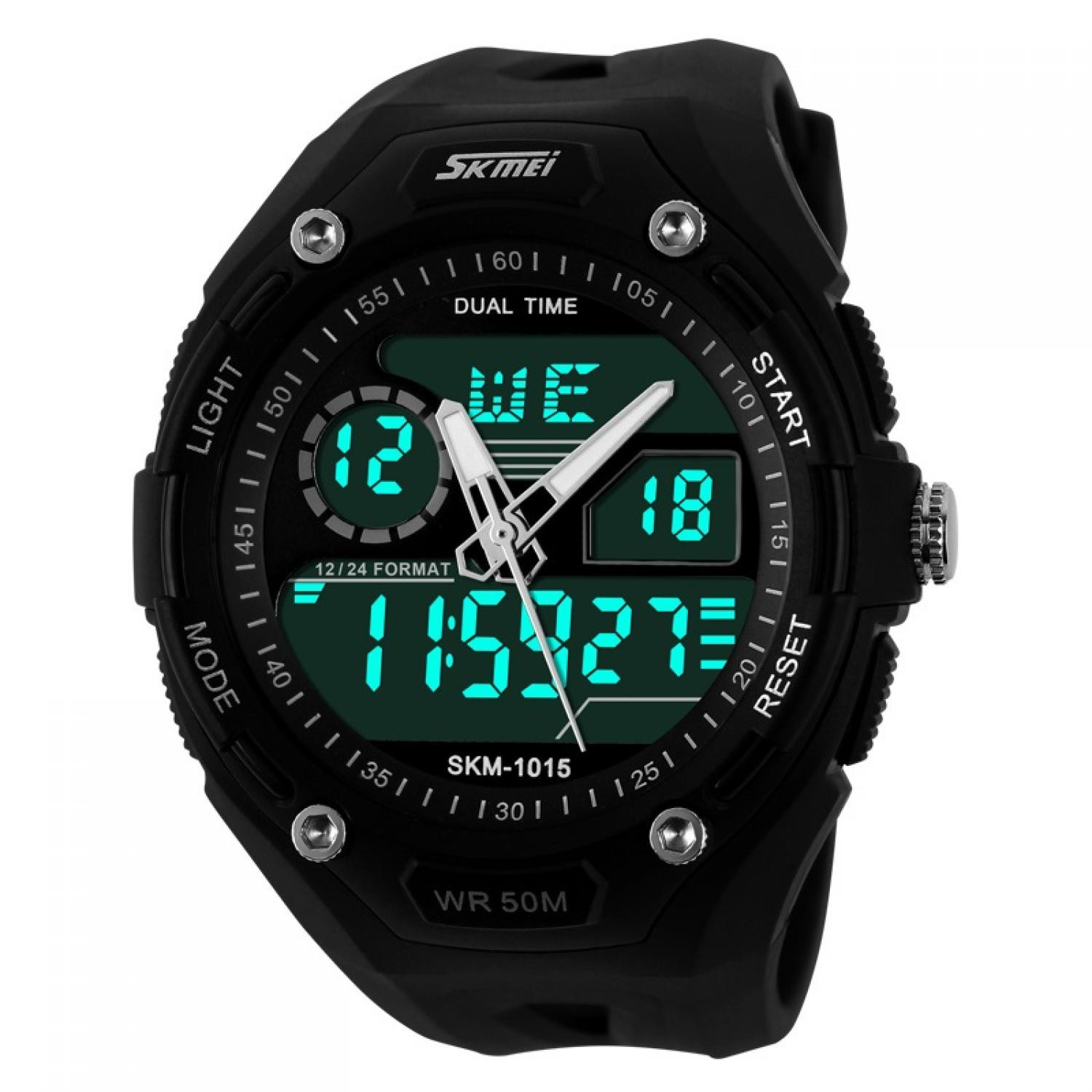Skmei 1015 A Jam Tangan Pria Hitam jual jam tangan pria skmei dual time s shock sport Skmei 1015 A Jam Tangan Pria Hitam jual jam tangan pria skmei dual time s shock sport