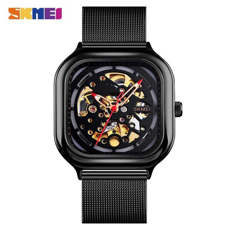Jam Tangan Pria Automatic Original Stainless SKMEI 9184CS