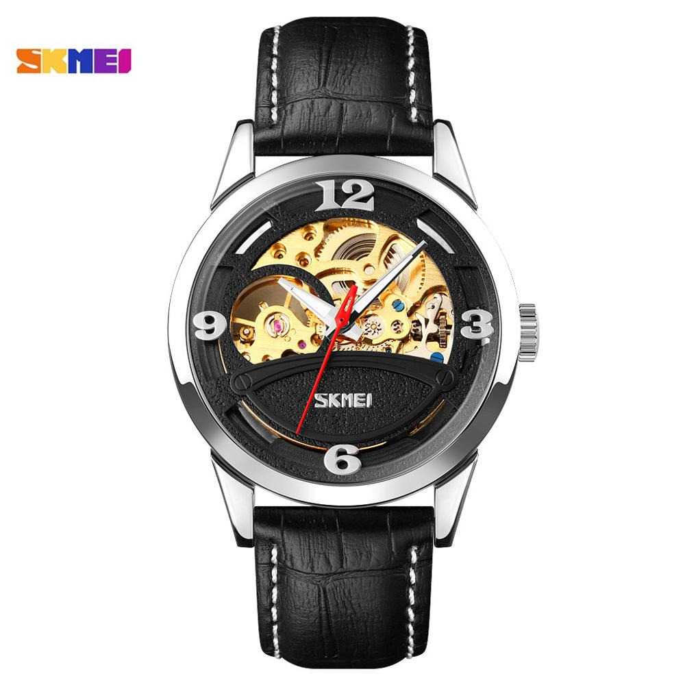 Jam Tangan Pria Automatic Original Leather SKMEI 9226CL