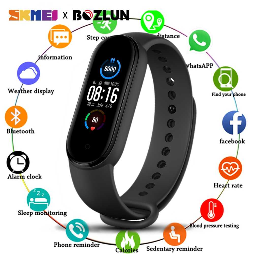 Jam Tangan Pria Smart Watch Bluetooth Original SKMEI M5