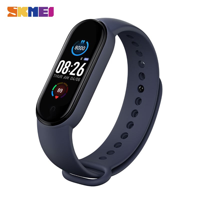 Jam Tangan Pria Smart Watch Bluetooth Original SKMEI M5 Biru