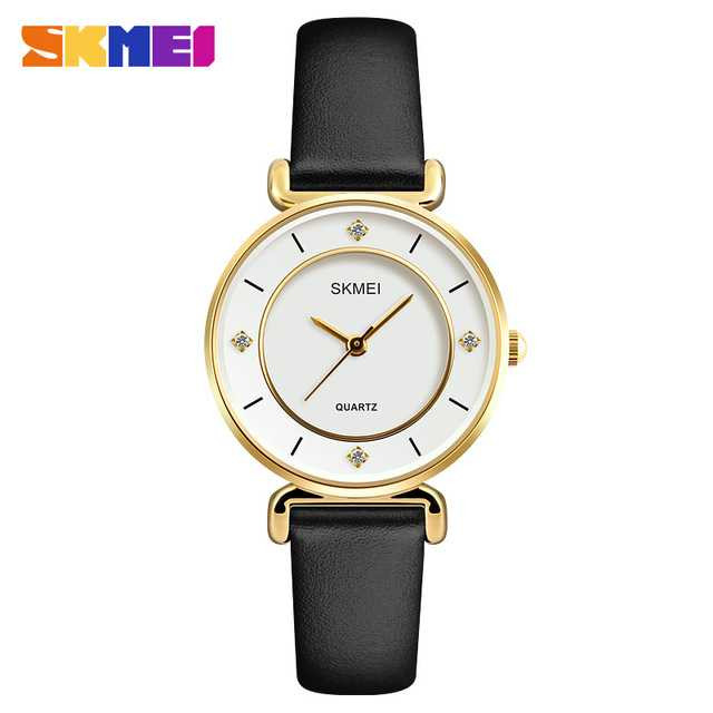 Jam Tangan Wanita Original SKMEI 1330 Gold