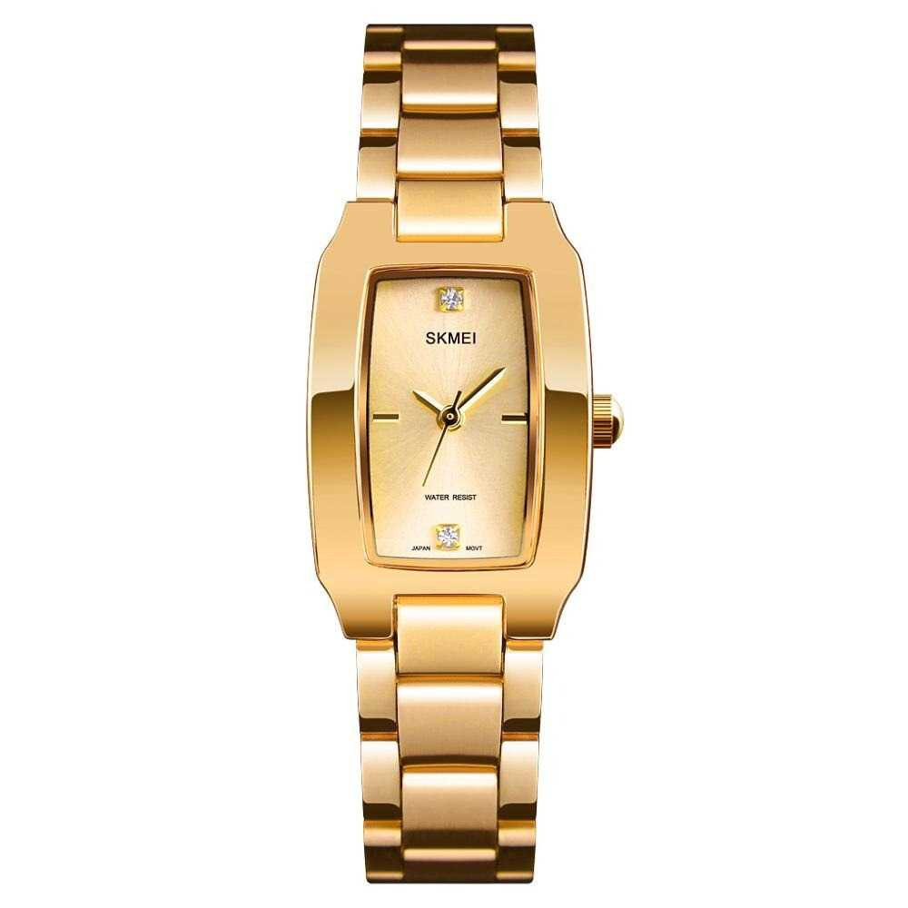 Jam Tangan Wanita Stainless Original SKMEI 1713CS Gold