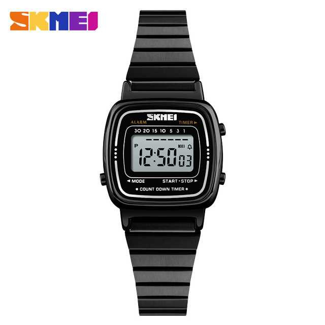 Jam Tangan Wanita Digital Original SKMEI 1252 Hitam