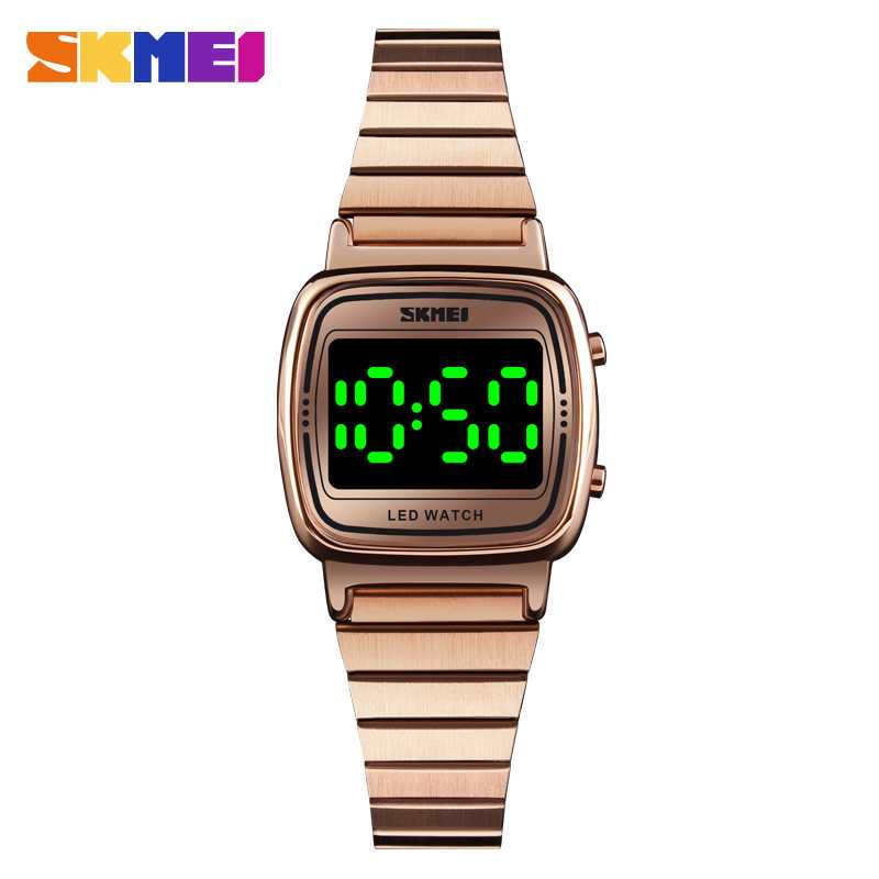 Jam Tangan Wanita Digital Original SKMEI 1543CS Rose