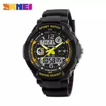 Jam Tangan Anak Dual Time SKMEI AD1060 Kuning