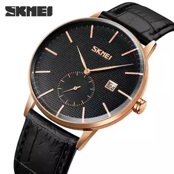 Jam Tangan Pria Analog  Leather Original SKMEI 9273CL