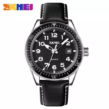 Jam Tangan Pria Analog Leather Original SKMEI 9232CL