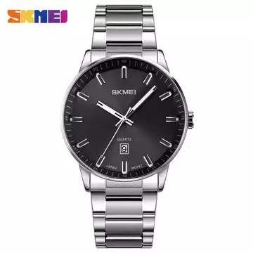 Jam Tangan Pria Analog Stainless Original SKMEI 1878CS Silver