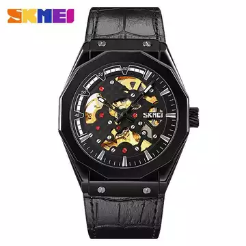 Jam Tangan Pria Automatic Original Leather SKMEI 9248CL