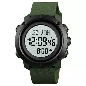 Jam Tangan Pria Digital Kiblat Original SKMEI DG1728 Army