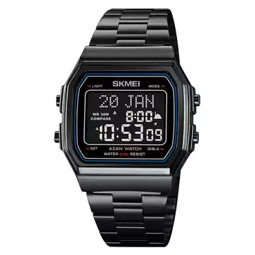 Jam Tangan Pria Digital Kiblat Original SKMEI DG2113 Hitam