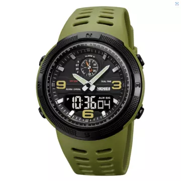 Jam Tangan Pria Digital Original SKMEI DG1655 Army