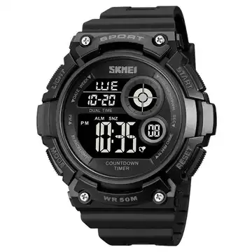 Jam Tangan Pria Digital Original SKMEI DG2017 Black