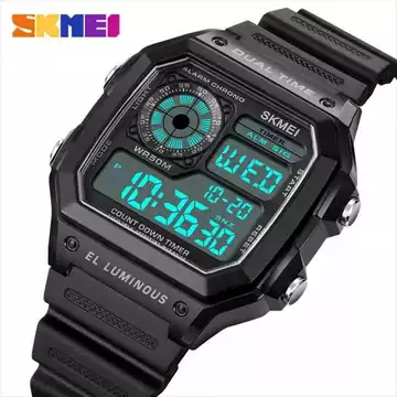 Jam Tangan Pria Digital Pedometer Original SKMEI DG1998