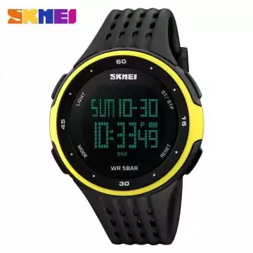 Jam Tangan Pria Digital Original SKMEI DG1219 Kuning