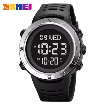 Jam Tangan Pria Digital Termometer Original SKMEI DG2015 Silver