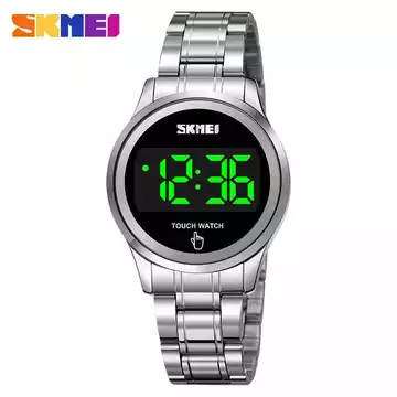 Jam Tangan Pria Digital Touch Original SKMEI DG1737 Silver