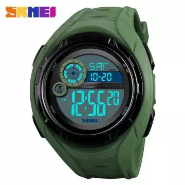 Jam Tangan Pria Digital Digital Original SKMEI DG1470 Army