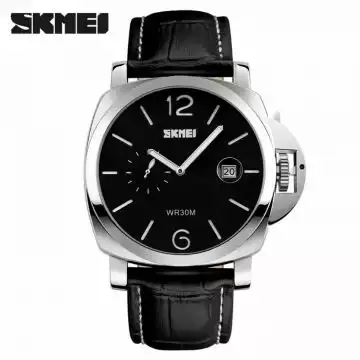 Jam Tangan Pria Analog Leather Original SKMEI 1124CL